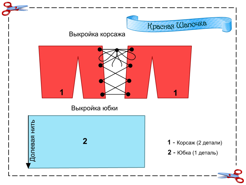 Как сшить чепчик красной шапочки