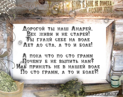 Дорогой ты наш Андрей,…