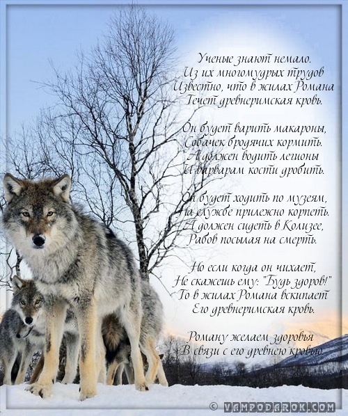 пожелания в стихах с именем Роман…