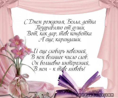 Поздравления с днем рождения белле Поздравления с днем рождения белле