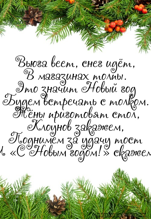 Вьюга веет, снег идёт,…