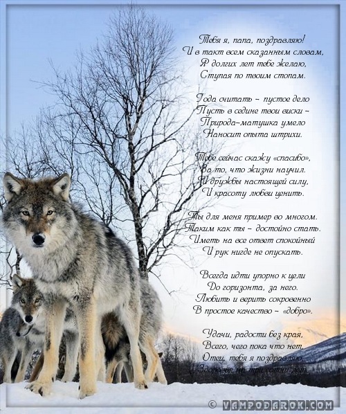 с днем рождения папе от сына поздравление