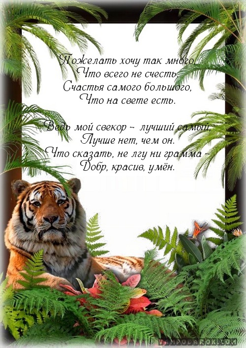 Поздравление будущему свекру