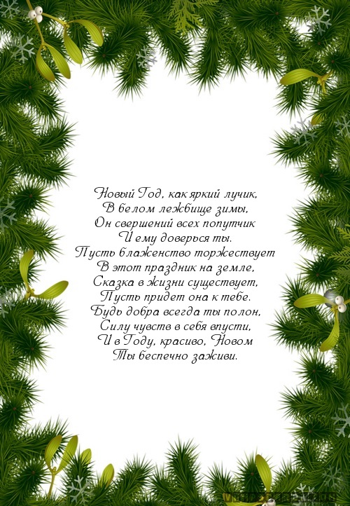 Новый Год, как яркий лучик,…